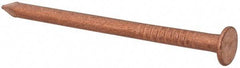 Made in USA - 5D, 12 Gauge, 1-3/4" OAL Common Nails - Smooth Shank, Copper - Americas Industrial Supply