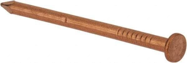 Made in USA - 6D, 11 Gauge, 2" OAL Common Nails - Smooth Shank, Copper - Americas Industrial Supply