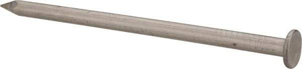 Made in USA - 10D, 9 Gauge, 3" OAL Common Nails - Smooth Shank, Aluminum - Americas Industrial Supply
