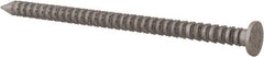 Made in USA - 8D, 10 Gauge, 2-1/2" OAL Common Nails - Ring Shank, 316 Stainless Steel - Americas Industrial Supply