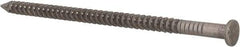 Made in USA - 10D, 9 Gauge, 3" OAL Common Nails - Ring Shank, 316 Stainless Steel - Americas Industrial Supply