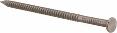 Made in USA - 16D, 8 Gauge, 3-1/2" OAL Common Nails - Ring Shank, 316 Stainless Steel - Americas Industrial Supply