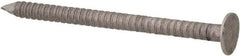 Made in USA - 3D, 14 Gauge, 1-1/4" OAL Common Nails - Ring Shank, 18-8 Stainless Steel - Americas Industrial Supply