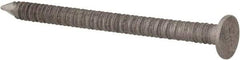 Made in USA - 4D, 12 Gauge, 1-1/2" OAL Common Nails - Ring Shank, 18-8 Stainless Steel - Americas Industrial Supply