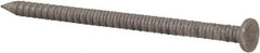 Made in USA - 8D, 10 Gauge, 2-1/2" OAL Common Nails - Ring Shank, 18-8 Stainless Steel - Americas Industrial Supply