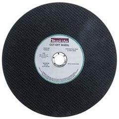 Makita - 14" Cutoff Wheel - 1/8" Thick, 1" Arbor, 5,000 Max RPM, Use with Gas Powered Saws - Americas Industrial Supply