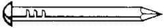 Value Collection - 8D, 12 Gauge, 2-1/2" OAL Siding Nails - Smooth Shank, Grade 2 Steel, Uncoated - Americas Industrial Supply