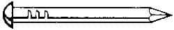 Value Collection - 10D, 12 Gauge, 3" OAL Siding Nails - Smooth Shank, Grade 2 Steel, Uncoated - Americas Industrial Supply