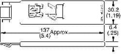 Made in USA - Steel, Clip On, Quarter Turn Stud Receptacle - Medium #82 Stud Series - Americas Industrial Supply