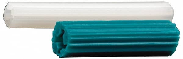 Value Collection - 1/8" Diam, 1/8" Drill, 1" OAL, Plug Concrete Anchor - Plastic - Americas Industrial Supply
