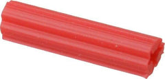 Value Collection - 15/64" Diam, 15/64" Drill, 1" OAL, Plug Concrete Anchor - Plastic - Americas Industrial Supply