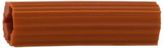 Value Collection - 5/8" Diam, 5/8" Drill, 3" OAL, 1-9/16" Min Embedment Plug Concrete Anchor - Plastic - Americas Industrial Supply