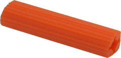 Value Collection - 3/8" Diam, 3/8" Drill, 2" OAL, 1-1/8" Min Embedment Plug Concrete Anchor - Plastic - Americas Industrial Supply