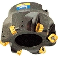 Iscar - 78.8, 79.4, 8, 80.7, 81.8mm Cut Diam, 27mm Arbor Hole, 6mm Max Depth of Cut, Indexable Chamfer & Angle Face Mill - 6 Inserts, O/S45MT\xB6R/S90MT\xB6R90CW Insert, Right Hand Cut, 6 Flutes, Series ChamMill - Americas Industrial Supply