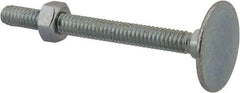 Value Collection - 1/4-20, 2-3/4" OAL, 31/32" Head Diam, Steel Elevator Bolt - Uncoated, Flat Head, UNC Thread, Grade 2 - Americas Industrial Supply