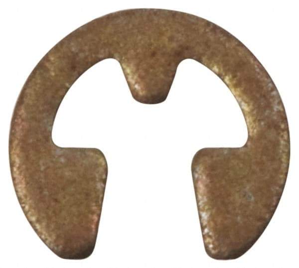 Rotor Clip - 0.675" Groove Diam, 7/8" Shaft Diam, Phosphate Steel, E Style External Retaining Rings - 0.056" Groove Width, 0.1" Groove Depth, 0.05" Ring Thickness, Grade 1060-1090 - Americas Industrial Supply