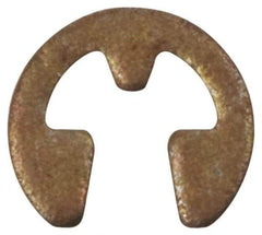 Rotor Clip - 0.079" Groove Diam, 7/64" Shaft Diam, Phosphate Steel, E Style External Retaining Rings - 0.02" Groove Width, 0.015" Groove Depth, 0.015" Ring Thickness, Grade 1060-1090 - Americas Industrial Supply