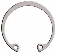 Rotor Clip - 0.025" Thick, Passivated Finish, Stainless Steel Snap Internal Retaining Ring - 0.029" Groove Width, 0.011" Groove Depth, 0.397" Groove Diam, Grade 15-7 Grade 632 - Americas Industrial Supply