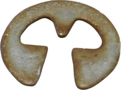 Rotor Clip - 0.079" Groove Diam, 7/64" Shaft Diam, Zinc Yellow Dichromate Steel, E Style External Retaining Rings - 0.02" Groove Width, 0.015" Groove Depth, 0.015" Ring Thickness, Grade 1060-1090 - Americas Industrial Supply