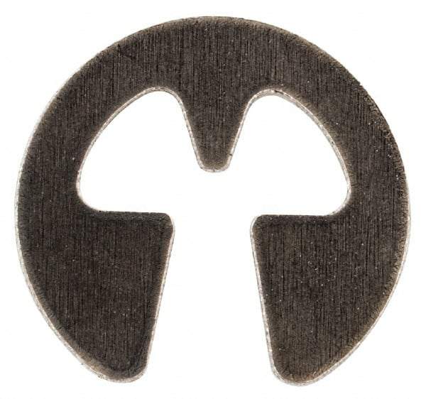 Rotor Clip - 0.079" Groove Diam, 7/64" Shaft Diam, Stainless Steel, E Style External Retaining Rings - 0.02" Groove Width, 0.015" Groove Depth, 0.015" Ring Thickness, Grade 15-7 Grade 632 - Americas Industrial Supply