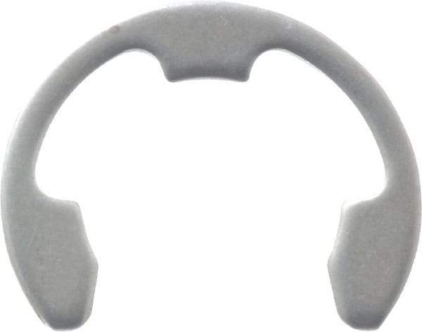 Rotor Clip - 5/8" Groove Diam, 3/4" Shaft Diam, Stainless Steel, E Style External Retaining Rings - 0.056" Groove Width, 0.062" Groove Depth, 0.05" Ring Thickness, Grade 15-7 Grade 632 - Americas Industrial Supply