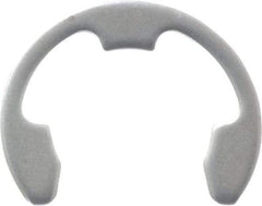 Rotor Clip - 5/8" Groove Diam, 3/4" Shaft Diam, Stainless Steel, E Style External Retaining Rings - 0.056" Groove Width, 0.062" Groove Depth, 0.05" Ring Thickness, Grade 15-7 Grade 632 - Americas Industrial Supply