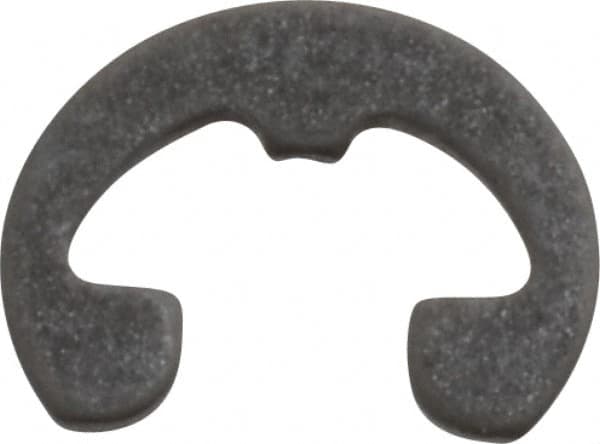 Rotor Clip - 3/16" Groove Diam, 7/32" Shaft Diam, Phosphate Steel, Reinforced E Style External Retaining Rings - 0.029" Groove Width, 0.015" Groove Depth, 0.025" Ring Thickness, Grade 1060-1090 - Americas Industrial Supply