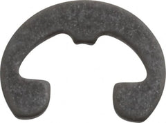 Rotor Clip - 3/16" Groove Diam, 7/32" Shaft Diam, Phosphate Steel, Reinforced E Style External Retaining Rings - 0.029" Groove Width, 0.015" Groove Depth, 0.025" Ring Thickness, Grade 1060-1090 - Americas Industrial Supply