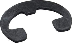 Rotor Clip - 0.303" Groove Diam, 3/8" Shaft Diam, Phosphate Steel, Reinforced E Style External Retaining Rings - 0.039" Groove Width, 0.036" Groove Depth, 0.035" Ring Thickness, Grade 1060-1090 - Americas Industrial Supply