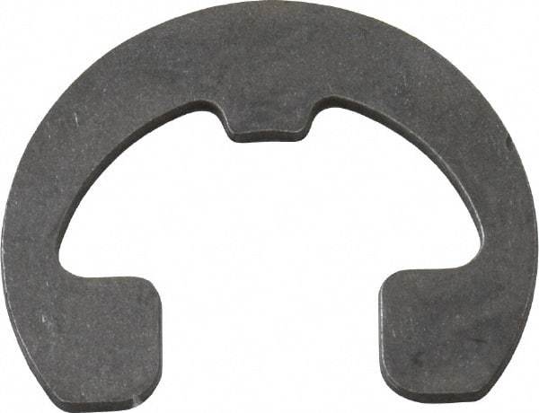 Rotor Clip - 0.343" Groove Diam, 7/16" Shaft Diam, Phosphate Steel, Reinforced E Style External Retaining Rings - 0.04" Groove Width, 0.047" Groove Depth, 0.035" Ring Thickness, Grade 1060-1090 - Americas Industrial Supply