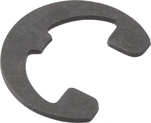 Rotor Clip - 0.396" Groove Diam, 1/2" Shaft Diam, Phosphate Steel, Reinforced E Style External Retaining Rings - 0.046" Groove Width, 0.052" Groove Depth, 0.042" Ring Thickness, Grade 1060-1090 - Americas Industrial Supply