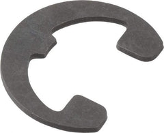 Rotor Clip - 0.396" Groove Diam, 1/2" Shaft Diam, Phosphate Steel, Reinforced E Style External Retaining Rings - 0.046" Groove Width, 0.052" Groove Depth, 0.042" Ring Thickness, Grade 1060-1090 - Americas Industrial Supply