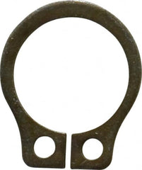 Rotor Clip - 0.261" Groove Diam, 9/32" Shaft Diam, Zinc Yellow Dichromate Steel, Snap External Retaining Rings - 0.029" Groove Width, 0.01" Groove Depth, 0.025" Ring Thickness, Grade 1060-1090 - Americas Industrial Supply
