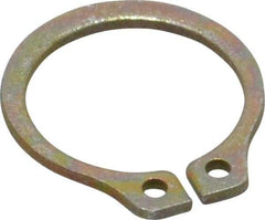 Rotor Clip - 0.468" Groove Diam, 1/2" Shaft Diam, Zinc Yellow Dichromate Steel, Snap External Retaining Rings - 0.039" Groove Width, 0.016" Groove Depth, 0.035" Ring Thickness, Grade 1060-1090 - Americas Industrial Supply
