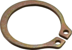 Rotor Clip - 0.53" Groove Diam, 9/16" Shaft Diam, Zinc Yellow Dichromate Steel, Snap External Retaining Rings - 0.039" Groove Width, 0.016" Groove Depth, 0.035" Ring Thickness, Grade 1060-1090 - Americas Industrial Supply