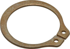 Rotor Clip - 0.704" Groove Diam, 3/4" Shaft Diam, Zinc Yellow Dichromate Steel, Snap External Retaining Rings - 0.046" Groove Width, 0.023" Groove Depth, 0.042" Ring Thickness, Grade 1060-1090 - Americas Industrial Supply