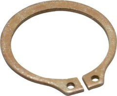 Rotor Clip - 0.762" Groove Diam, 13/16" Shaft Diam, Zinc Yellow Dichromate Steel, Snap External Retaining Rings - 0.046" Groove Width, 0.025" Groove Depth, 0.042" Ring Thickness, Grade 1060-1090 - Americas Industrial Supply