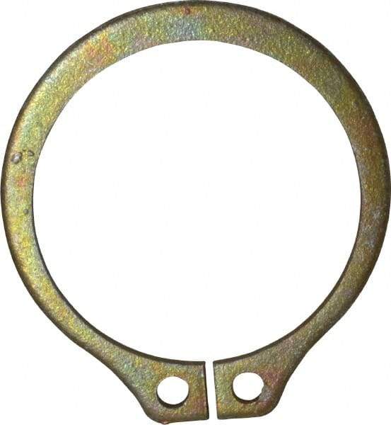 Rotor Clip - 0.94" Groove Diam, 1" Shaft Diam, Zinc Yellow Dichromate Steel, Snap External Retaining Rings - 0.046" Groove Width, 0.03" Groove Depth, 0.042" Ring Thickness, Grade 1060-1090 - Americas Industrial Supply