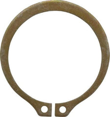 Rotor Clip - 1.291" Groove Diam, 1-3/8" Shaft Diam, Zinc Yellow Dichromate Steel, Snap External Retaining Rings - 0.056" Groove Width, 0.042" Groove Depth, 0.05" Ring Thickness, Grade 1060-1090 - Americas Industrial Supply
