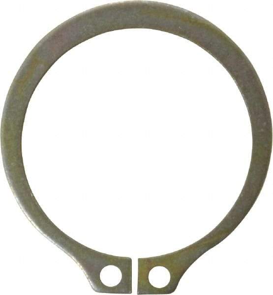 Rotor Clip - 1.529" Groove Diam, 1-5/8" Shaft Diam, Zinc Yellow Dichromate Steel, Snap External Retaining Rings - 0.068" Groove Width, 0.048" Groove Depth, 0.062" Ring Thickness, Grade 1060-1090 - Americas Industrial Supply