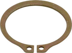 Rotor Clip - 1.65" Groove Diam, 1-3/4" Shaft Diam, Zinc Yellow Dichromate Steel, Snap External Retaining Rings - 0.068" Groove Width, 0.05" Groove Depth, 0.062" Ring Thickness, Grade 1060-1090 - Americas Industrial Supply