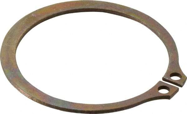 Rotor Clip - 1.886" Groove Diam, 2" Shaft Diam, Zinc Yellow Dichromate Steel, Snap External Retaining Rings - 0.068" Groove Width, 0.057" Groove Depth, 0.062" Ring Thickness, Grade 1060-1090 - Americas Industrial Supply