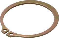 Rotor Clip - 2.12" Groove Diam, 2-1/4" Shaft Diam, Zinc Yellow Dichromate Steel, Snap External Retaining Rings - 0.086" Groove Width, 0.065" Groove Depth, 0.078" Ring Thickness, Grade 1060-1090 - Americas Industrial Supply