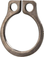 Rotor Clip - 0.23" Groove Diam, 1/4" Shaft Diam, Zinc-Plated Stainless Steel, Snap External Retaining Rings - 0.029" Groove Width, 0.01" Groove Depth, 0.025" Ring Thickness, Grade 15-7 Grade 632 - Americas Industrial Supply