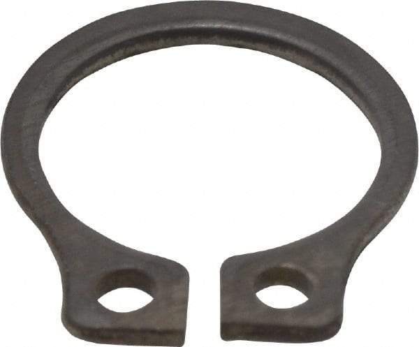Rotor Clip - 0.29" Groove Diam, 5/16" Shaft Diam, Zinc-Plated Stainless Steel, Snap External Retaining Rings - 0.029" Groove Width, 0.011" Groove Depth, 0.025" Ring Thickness, Grade 15-7 Grade 632 - Americas Industrial Supply