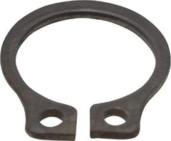 Rotor Clip - 0.29" Groove Diam, 5/16" Shaft Diam, Zinc-Plated Stainless Steel, Snap External Retaining Rings - 0.029" Groove Width, 0.011" Groove Depth, 0.025" Ring Thickness, Grade 15-7 Grade 632 - Americas Industrial Supply