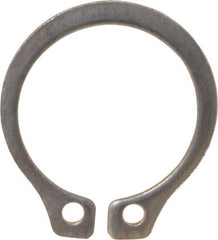 Rotor Clip - 0.412" Groove Diam, 7/16" Shaft Diam, Zinc-Plated Stainless Steel, Snap External Retaining Rings - 0.029" Groove Width, 0.013" Groove Depth, 0.025" Ring Thickness, Grade 15-7 Grade 632 - Americas Industrial Supply