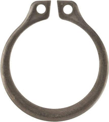 Rotor Clip - 0.53" Groove Diam, 9/16" Shaft Diam, Zinc-Plated Stainless Steel, Snap External Retaining Rings - 0.039" Groove Width, 0.016" Groove Depth, 0.035" Ring Thickness, Grade 15-7 Grade 632 - Americas Industrial Supply