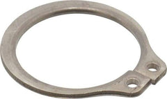 Rotor Clip - 0.646" Groove Diam, 11/16" Shaft Diam, Zinc-Plated Stainless Steel, Snap External Retaining Rings - 0.046" Groove Width, 0.021" Groove Depth, 0.042" Ring Thickness, Grade 15-7 Grade 632 - Americas Industrial Supply