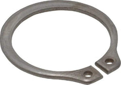 Rotor Clip - 0.704" Groove Diam, 3/4" Shaft Diam, Zinc-Plated Stainless Steel, Snap External Retaining Rings - 0.046" Groove Width, 0.023" Groove Depth, 0.042" Ring Thickness, Grade 15-7 Grade 632 - Americas Industrial Supply